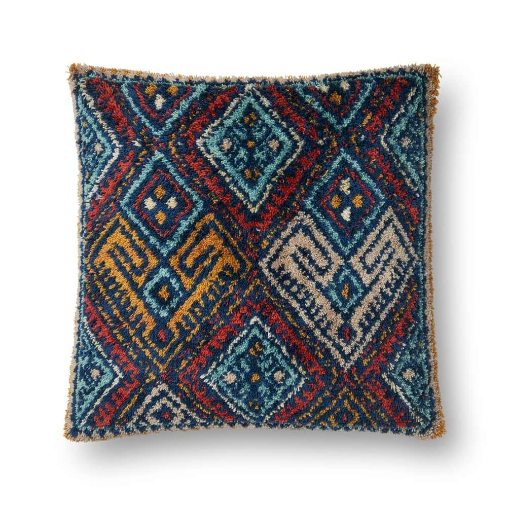 Loloi - P0591 Multi 22in x 22in Cover w/Down Pillow - DSETP0591ML00PIL3 veiw 1