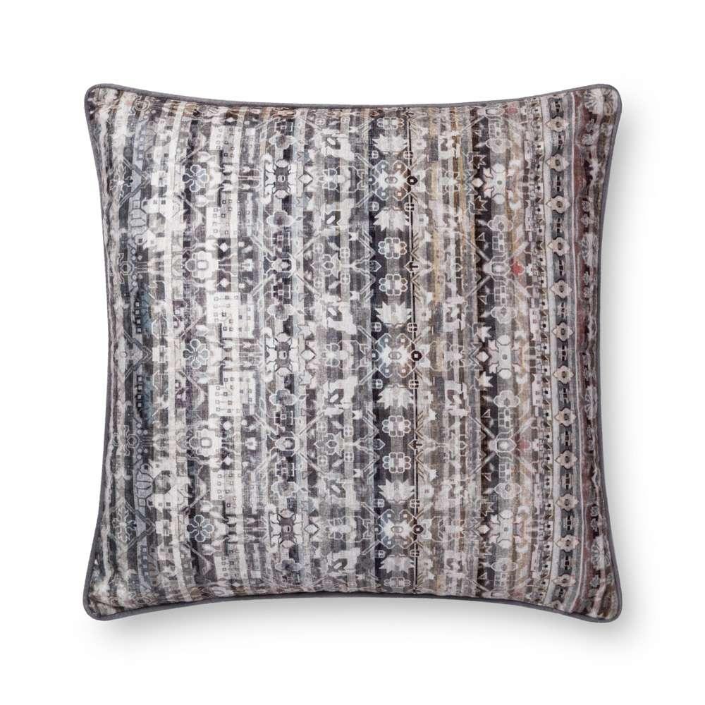 Loloi - P0706 Grey 22in x 22in Cover Only Pillow - P143P0706GY00PIL3 veiw 1