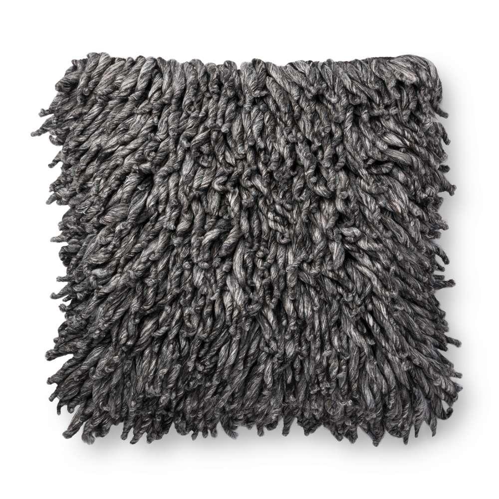 Loloi - P0802 Charcoal 22in x 22in Cover w/Down Pillow - DSETP0802CC00PIL3 veiw 1