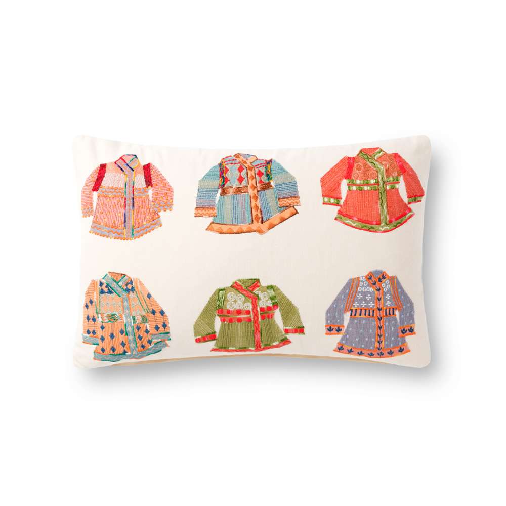Loloi - P0870 Natural / Multi 13in x 21in Cover w/Poly Pillow - PSETP0870NAMLPIL5 veiw 1