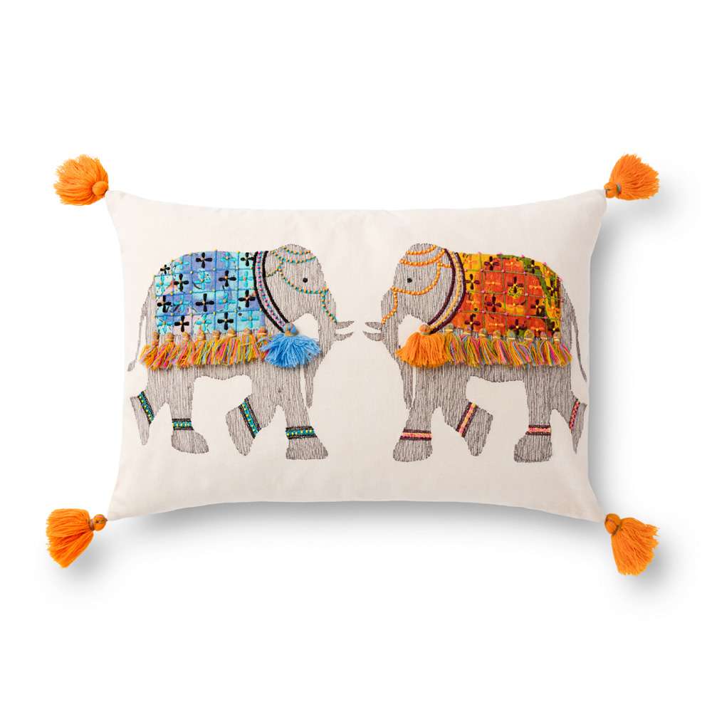Loloi - P0871 Natural / Multi 13in x 21in Cover w/Poly Pillow - PSETP0871NAMLPIL5 veiw 1