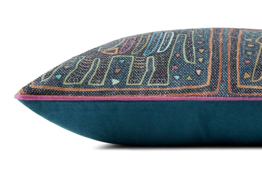 Loloi - PLL0105 Lagoon / Multi 13 x 21 Cover Only Pillow - P092PLL0105LJMLPIL5 veiw 2
