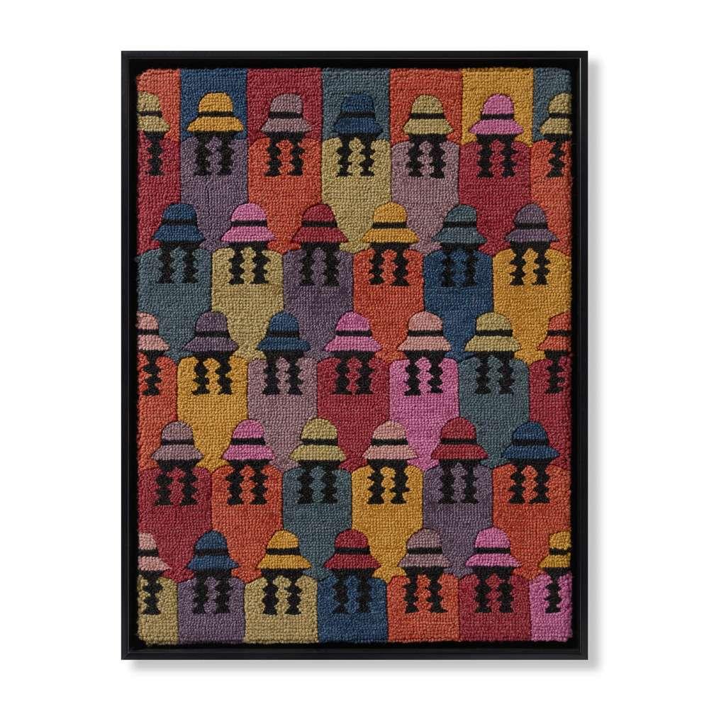 Loloi - Puno Ladies Multi / Black 3-7in x 2-9in Wall Art - AW0375PUNOLMLBLZ506 veiw 1
