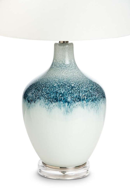 Lux Lighting - Coast 28.5in Blue and White Glass Table Lamp, (Set of 2) - LUX-110-BLUE/WHITE veiw 2