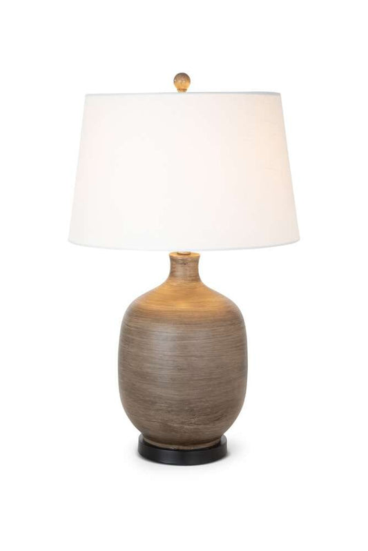 Lux Lighting - Sierra 28in Grey Brown Tone Poly Table Lamp, (Set of 2) - LUX-06055-GREY/BROWN veiw 2