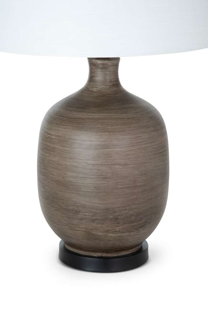 Lux Lighting - Sierra 28in Grey Brown Tone Poly Table Lamp, (Set of 2) - LUX-06055-GREY/BROWN veiw 3