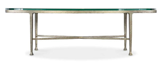 M Furnishings - Cora Glass Top Oval Coffee Table - M14-80211-95 veiw 2