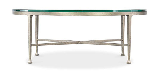 M Furnishings - Cora Glass Top Round Coffee Table - M14-80111-95 veiw 2