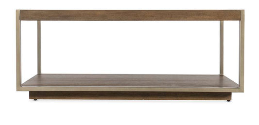 M Furnishings - Hammon Wood/Metal Square Coffee Table - M11-80110-89 veiw 2