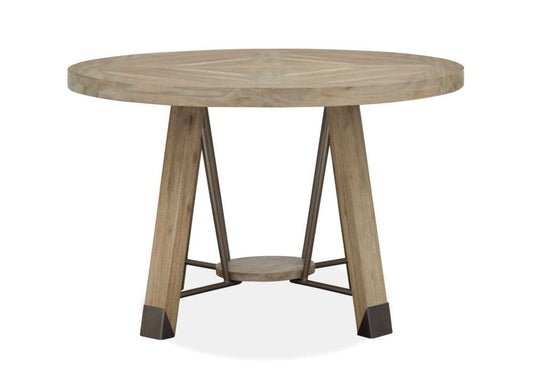 Magnussen - Ainsley 48in Round Dining Table in Cerused Khaki - D5333-22 veiw 2