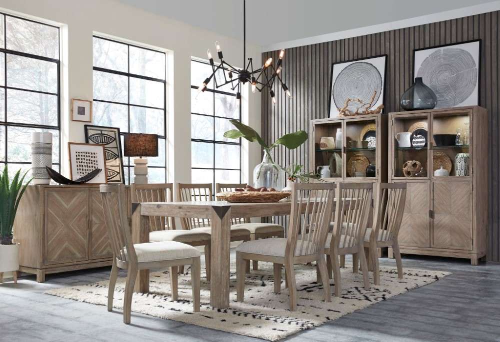 Magnussen - Ainsley Dining Side Chair with Upholstered Seat in Cerused Khaki (Set of 2) - D5333-62 veiw 5