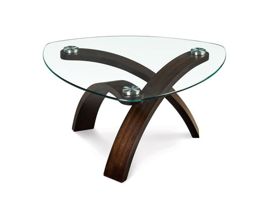 Magnussen - Allure Hazelnut Pie Shaped Cocktail Table With 2 End Tables And Sofa Table - T1396-65KIT3 view 2