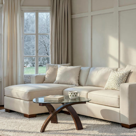 Magnussen - Allure Wood and Glass Pie Shaped Cocktail Table - T1396-65 view 2