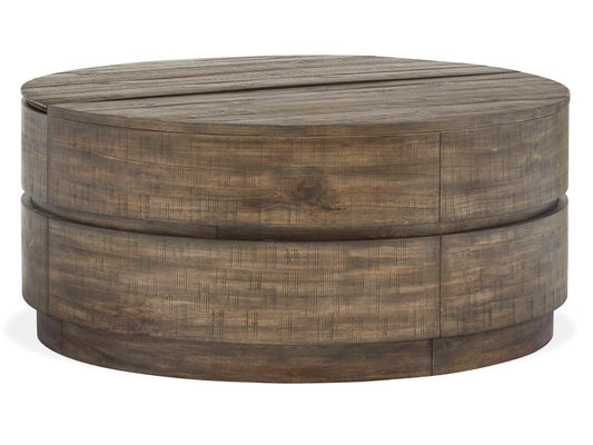 Magnussen - Baisden Tobacco Round Lift Top Cocktail Table With 2 Accent End Table And Console Sofa Table - T5194-57KIT3 view 2
