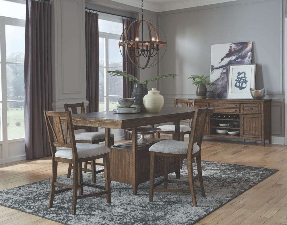 Magnussen - Bay Creek Toasted Nutmeg Extendable Counter Height Dining Table With 4 Counter Chairs - D4398-42-KIT1 view 9