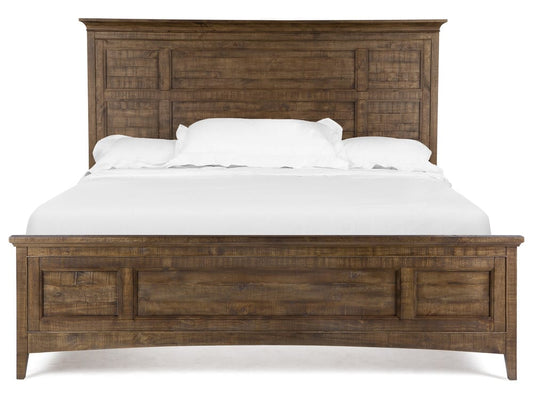 Magnussen - Bay Creek Toasted Nutmeg King Panel Bed 2 Nightstands Drawer Dresser With Landscape Mirror And Door Chest - B4398-64-KIT6 view 2