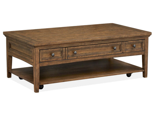 Magnussen - Bay Creek Toasted Nutmeg Rectangular Cocktail Table With End Table - T4398-43KIT7 view 2