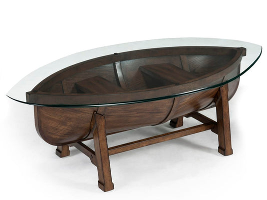 Magnussen - Beaufort Dark Oak Oval Cocktail Table With 2 End Table And Demilune Sofa Table - T2214-47KIT6 view 2