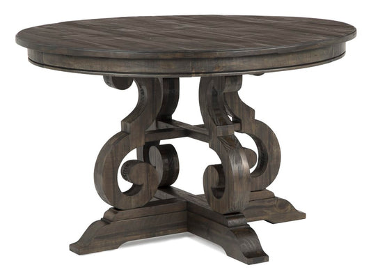 Magnussen - Bellamy Peppercorn 48" Round Dining Table With 2 Upholstered Side Chairs And 2 Host Chairs - D2491-22-KIT16 view 2