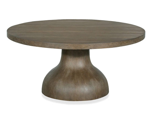 Magnussen - Bosley Lt. Brown Porpoise Round Cocktail Table With 2 End Table And Demilune Console - T5693-45KIT6 view 2