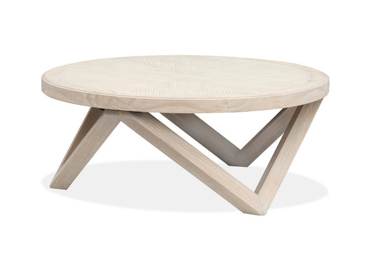 Magnussen - Bostwick Coconut Cream Round Cocktail Table With End Table - T6340-45KIT1 view 2