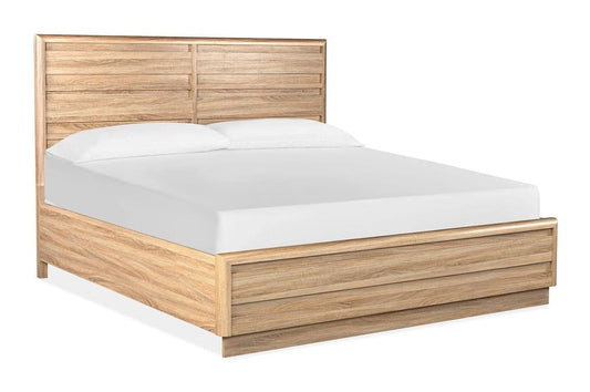 Magnussen - Brentwood Heights Provincial Brown King Panel Bed With Nightstand - B6381-64-KIT1 view 2
