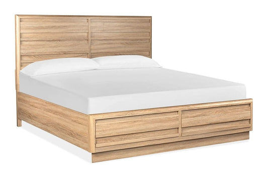 Magnussen - Brentwood Heights Provincial Brown King Panel Storage Bed And Single Drawer Dresser With Portrait Mirror - B6381-64A-KIT4 view 2
