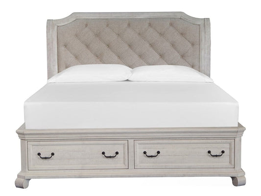 Magnussen - Bronwyn Alabaster Queen Sleigh Storage Bed - B4436-53 view 2