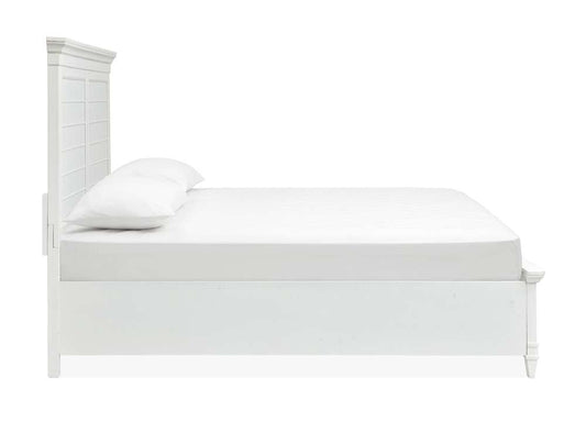 Magnussen - Charleston Complete King Panel Bed - White - B5611-64WH veiw 2