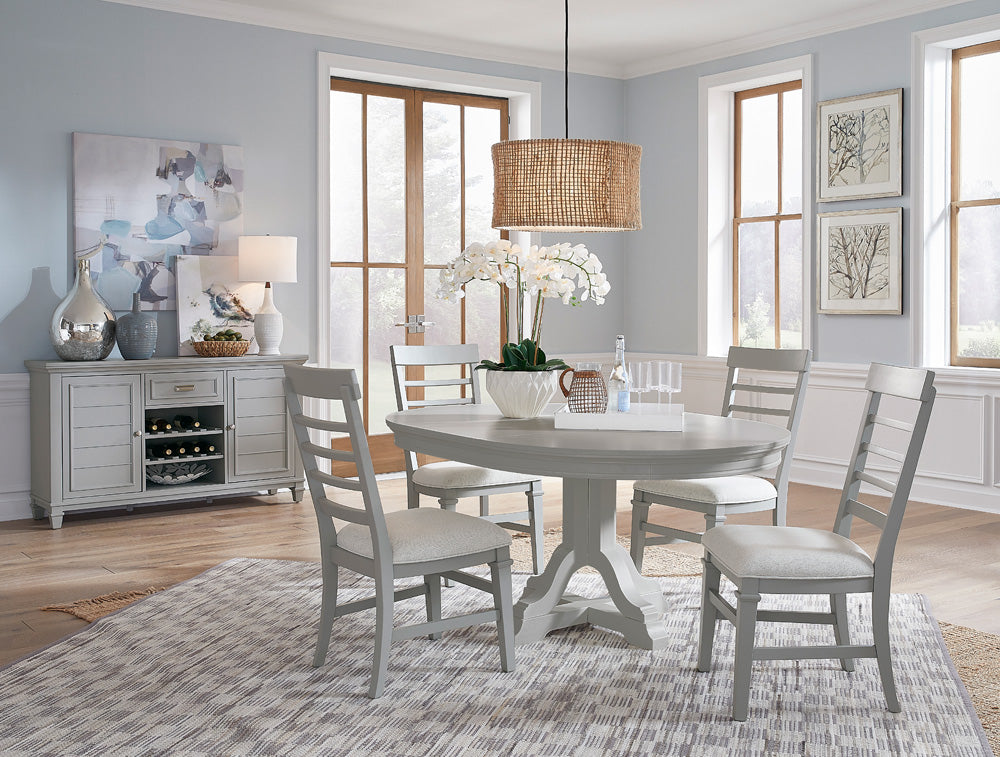 Magnussen - Charleston Harbor Gray Grey Upholstered Side Chair Two Pack - D5611-62GY view 8