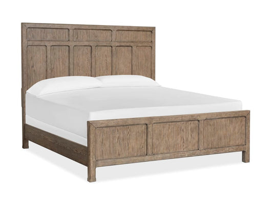 Magnussen - Claremont Smokey Taupe Queen Panel Bed 2 Nightstands Drawer Dresser With Landscape Mirror And Drawer Chest - B5942-54-KIT5 view 2