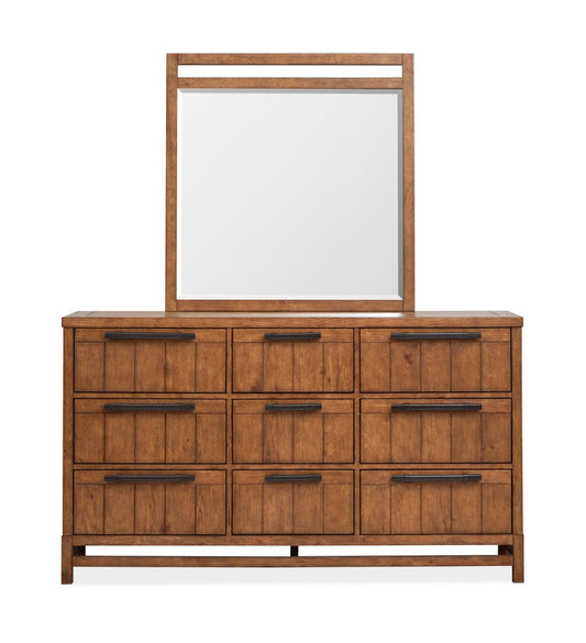 Magnussen - Conway Honey Wheat Drawer Dresser With Portrait Mirror - B6422-2042 view 2