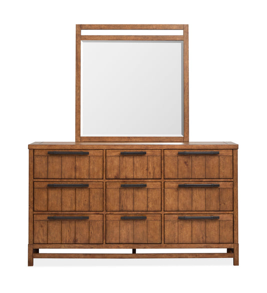 Magnussen - Conway Honey Wheat Drawer Dresser With Portrait Mirror - B6422-2042 view 2