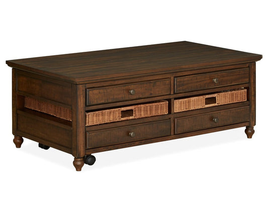 Magnussen - Cottage Lane Coffee Rectangular Lift Top Cocktail Table With Chairside End Table - T3521-50KIT1 view 2