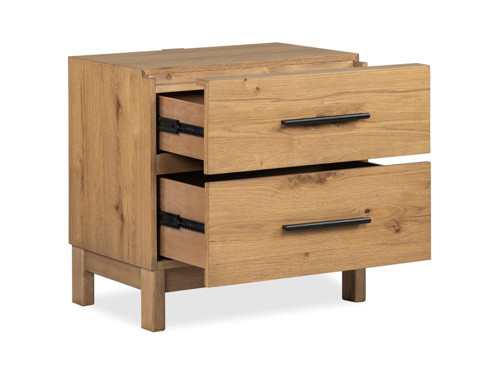 Magnussen - Davenport Rustic Caramel California King Panel Bed With 2 Nightstands - B6309-74-KIT2 view 8
