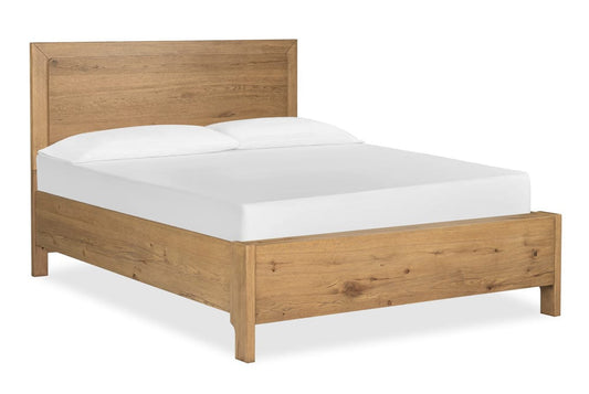Magnussen - Davenport Rustic Caramel Queen Panel Bed 2 Nightstands And Drawer Dresser With Portrait Mirror - B6309-54-KIT4 view 2