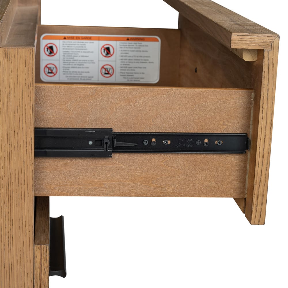 Magnussen - Davenport Rustic Caramel Queen Panel Storage Bed With Nightstand - B6309-54A-KIT1 view 8