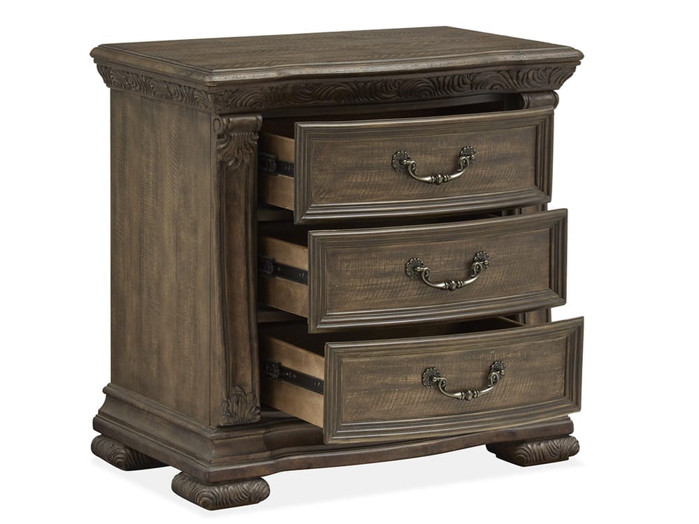 Magnussen - Durango Willadeene Brown California King Upholstered Sleigh Bed With Nightstand - B5133-72-KIT1 view 8