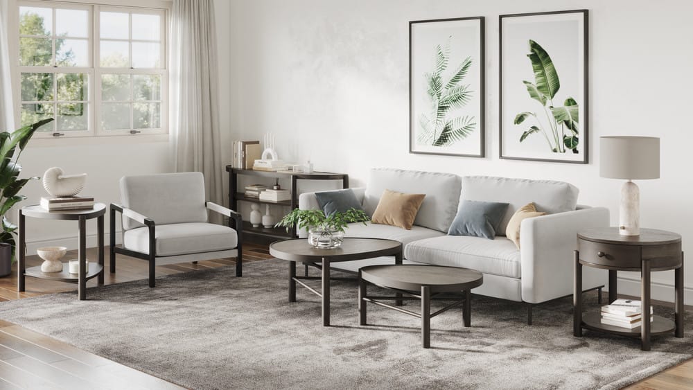 Magnussen - Hadleigh Black Coffee Bean Shaped Nesting Cocktail Table With End Table - T5711-52KIT4 view 9