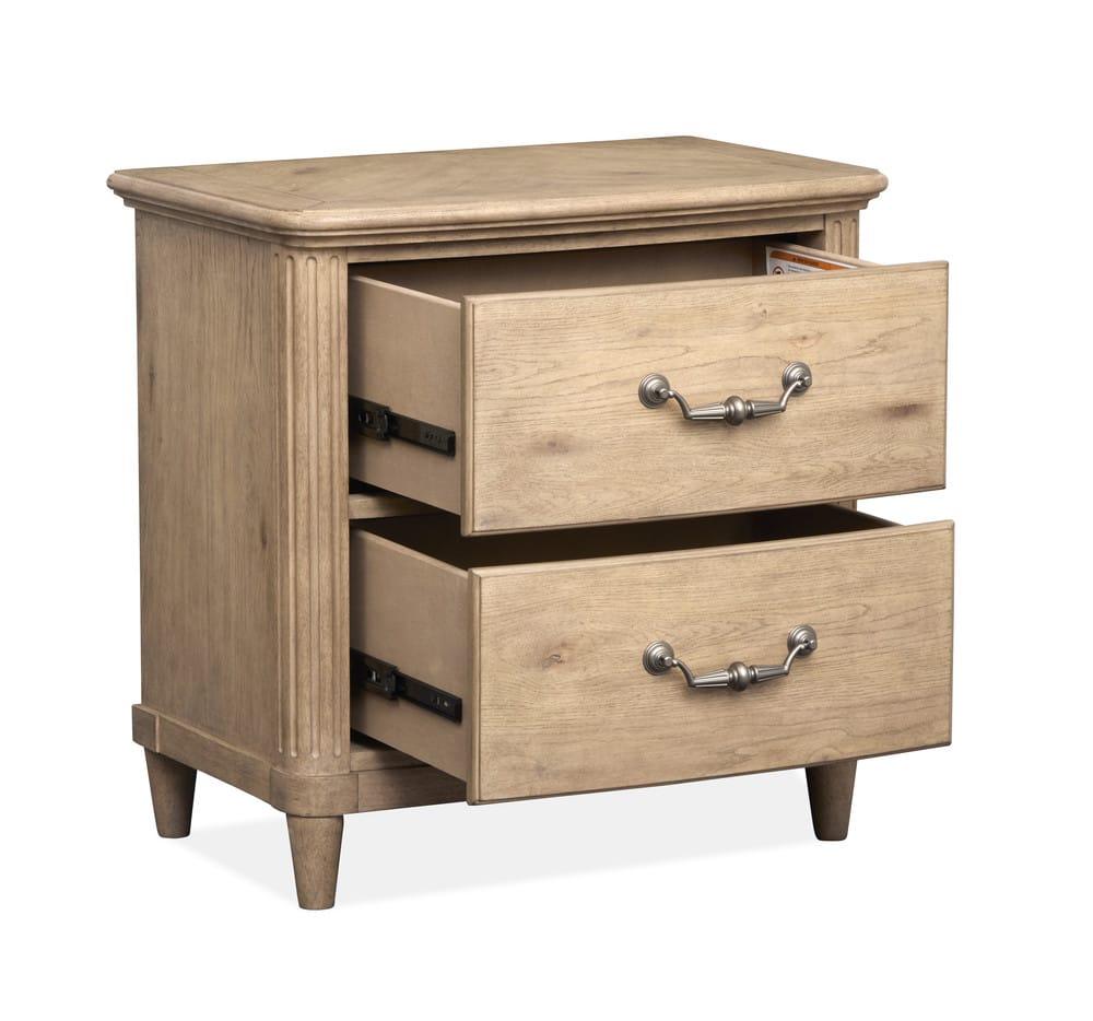 Magnussen - Harmony Heights Belgium Wheat Queen Panel Bed 2 Nightstands And Double Drawer Dresser With Landscape Mirror - B6400-54-KIT4 view 8