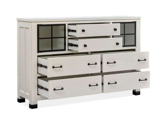 Magnussen - Harper Springs Door Dresser in Silo White - B5321-24 veiw 2