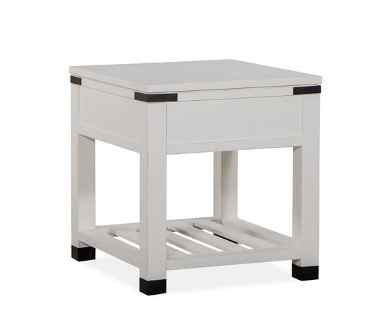 Magnussen - Harper Springs Silo White End Table - T5321-02 view 2