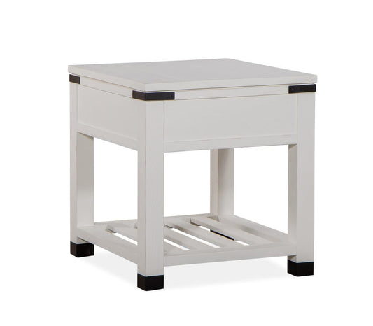 Magnussen - Harper Springs Silo White End Table - T5321-02 view 2