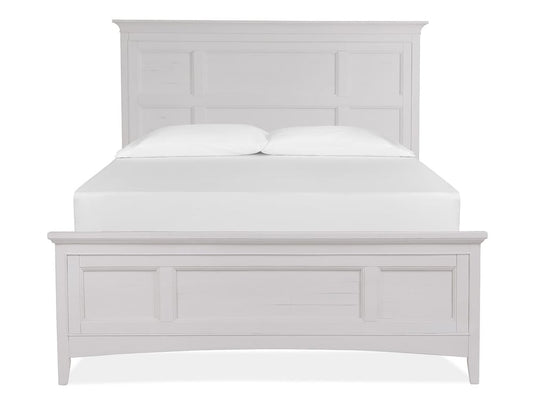 Magnussen - Heron Cove Chalk White And Dovetail Grey King Panel Bed With Small Nightstand - B4400-64-KIT7 view 2