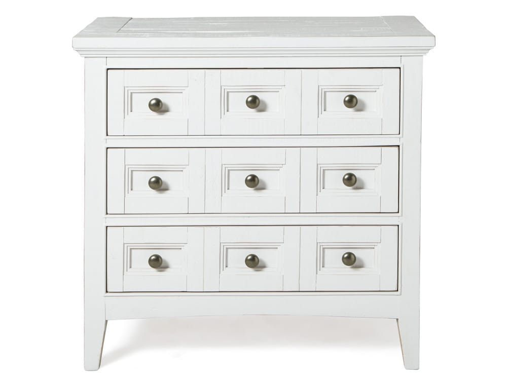 Magnussen - Heron Cove Chalk White And Dovetail Grey Queen Panel Bed With Nightstand - B4400-54-KIT1 view 3