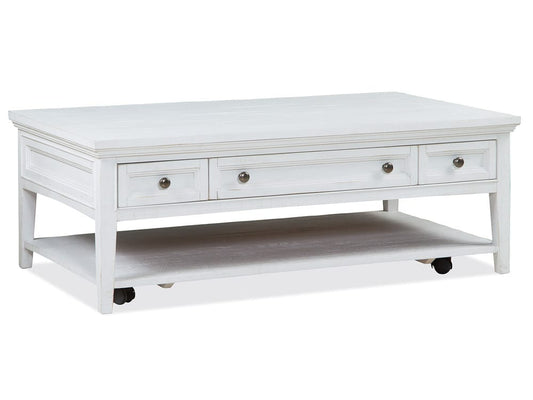 Magnussen - Heron Cove Chalk White Rectangular Cocktail Table With 2 Accent End Table And Sofa Table - T4400-43KIT3 view 2