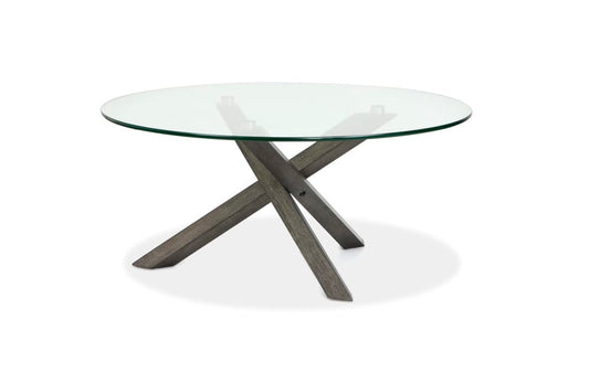 Magnussen - Jax Carbon Shadow And Chrome Round Cocktail Table - T6452-45 view 2