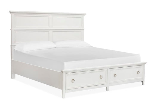 Magnussen - Juniper Hill Whisper White King Panel Storage Bed And Double Drawer Dresser With Landscape Mirror - B6478-64A-KIT3 view 2