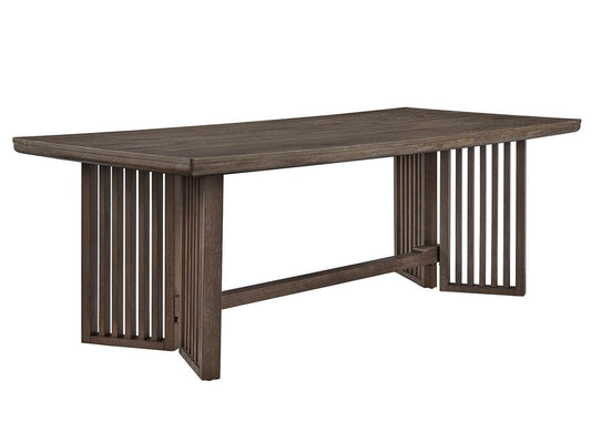Magnussen - Kavanaugh Weathered Kona Brown Trestle Dining Table With 2 Side Chairs And 2 Host Chairs - D5612-21-KIT7 view 2