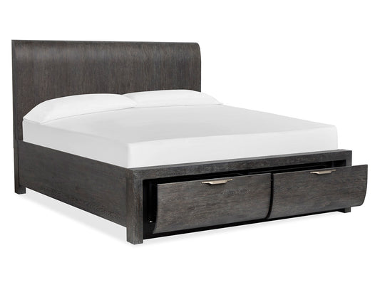 Magnussen - Kinsley Black Heron Queen Panel Storage Bed - B5890-54A view 2